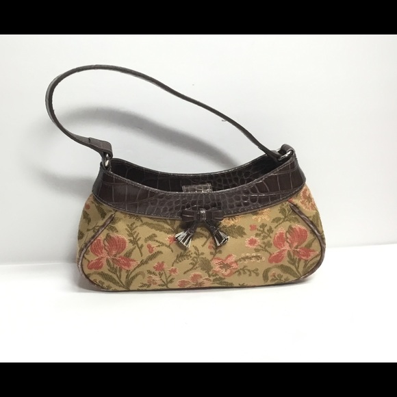 Liz Claiborne Handbags - Liz Claiborne purse brown tapestry hand bag.   #11
